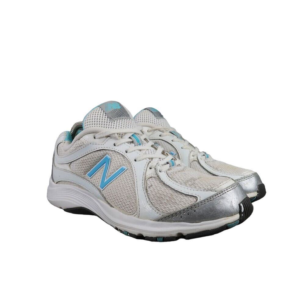 New Balance Shoes Womens 8.5 Athletic Trainers Comfort Running Active White Blue